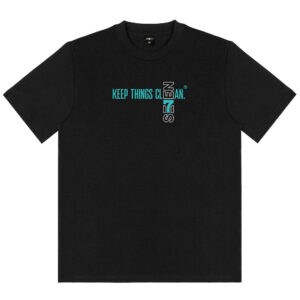 SEVEN Koszulka KEEP THINGS CLEAN SEVEN BLACK